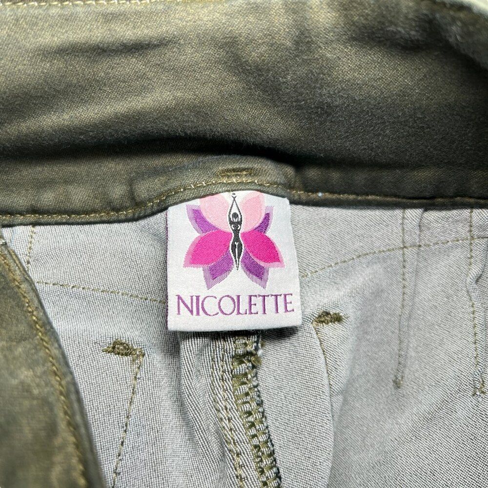 Nicolette Shapewear Women's Size 1 Soldier Girl Butt Lift Jean Bermuda Shorts - Picture 10 of 15